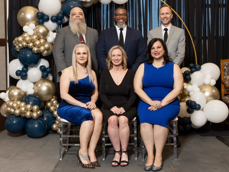 2025 Departmental Alumni Awards: James "Lynn" Woodworth, Reginald J. "Reggie" Miller, Josh Vest, Kayla D. Scott-Arce, Tracy Bair Pate and Nicole A. Wilkins