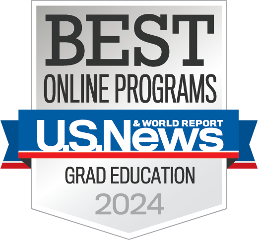 The 2024 U.S. News badge for Online Graduate Education