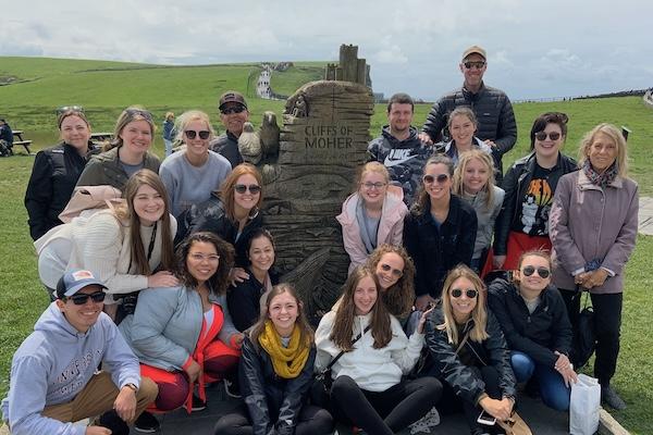 Study Abroad group in Ireland